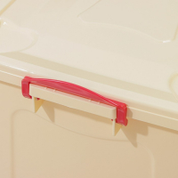 Контейнер для хранения с крышкой 50 л, 59&times;39&times;32 см, на колёсиках, цвет слоновая кость