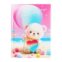 Записная книжка подарочная, 45 листов, линия, на замке Мишки (16,3х12,7см) Записная книжка подарочная, 45 листов, линия, на замке Мишки (16,3х12,7см)