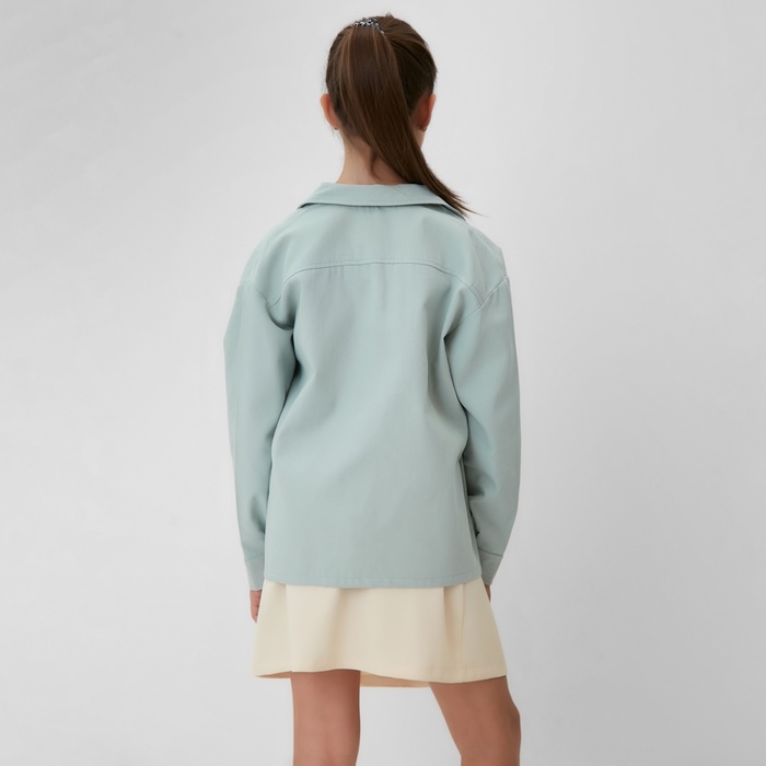 Рубашка для девочки MINAKU: Casual collection KIDS цвет мятный, рост 158