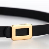 Ремень женский, ширина 1,6 см, пряжка металл, цвет чёрный Ремень женский, ширина 1,6 см, пряжка металл, цвет чёрный