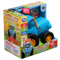 Каталка &laquo;Синий трактор&raquo;, 35+ песен, стихов, звуков, световые эффекты, на батарейках