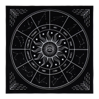 Скатерть для гадания бархатная «Звездный путь», 50х50 см, 16+ Скатерть для гадания бархатная «Звездный путь», 50х50 см, 16+