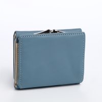 Кошелёк женский на кнопке, цвет голубой Кошелёк женский на кнопке, цвет голубой