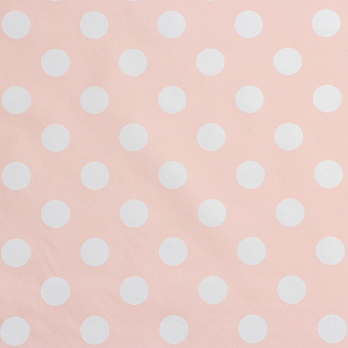 Клеёнка на стол на нетканой основе Доляна &laquo;Горошек&raquo;, ширина 140 см, рулон 20 м