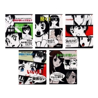Тетрадь 48 листов в клетку MANGA ANIME, обложка мелованный картон, матовая ламинация, МИКС Тетрадь 48 листов в клетку MANGA ANIME, обложка мелованный картон, матовая ламинация, МИКС