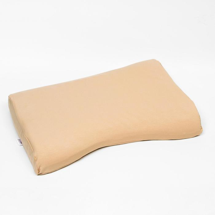 Подушка ортопедическая НТ-ПС-07 Подушка ортопедическая НТ-ПС-07 "Массажная", для взрослых, с эффектом памяти и выемкой под плечо, 55x36 см, валики 10/7 см