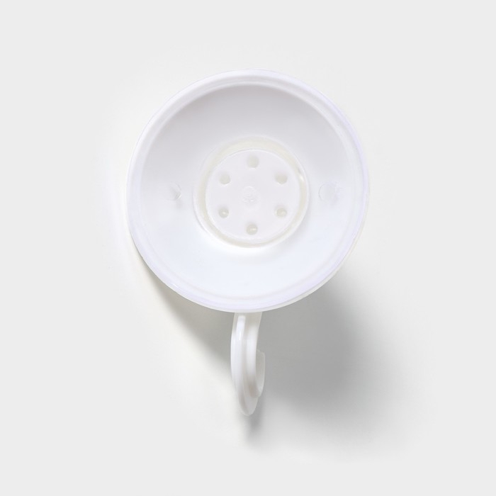 Крючки на вакуумной присоске Доляна &laquo;Классика&raquo;, 3 шт, цвет белый