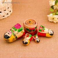 Матрёшка &laquo;Зоя&raquo;, желтый платок, 5 кукольная, 12 см