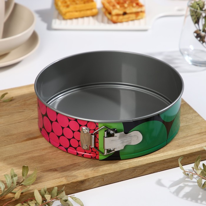 Форма для выпечки и выкладки с регулировкой размера «Никис», d=22 см, h=7.5 см, антипригарное покрытие, цвет МИКС Форма для выпечки и выкладки с регулировкой размера «Никис», d=22 см, h=7.5 см, антипригарное покрытие, цвет МИКС