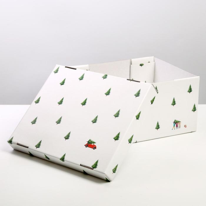 Коробка подарочная новогодняя складная &laquo;Новый год&raquo;, 31,2 х 25,6 х 16,1 см, Новый год