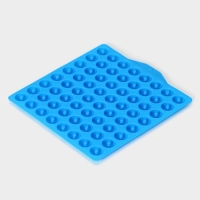 Форма для мармелада Доляна &laquo;Пончики&raquo;, силикон, 21,5&times;20 см, 64 ячейки (d=2 см), цвет МИКС