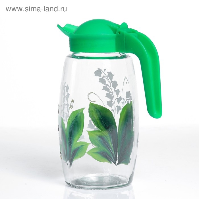 Набор для сока "Ландыш" художественная роспись, 6 стаканов 1250/200 мл, микс