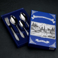 Набор столовых приборов &laquo;Волна&raquo;, 18 предметов, картонная коробка, цвет серебряный