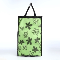 Сумка хозяйственная складная на липучке, 2 колеса, цвет зелёный Сумка хозяйственная складная на липучке, 2 колеса, цвет зелёный