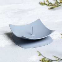 Подсвечник "Кварта" металл на 1 свечу, 7х2,7 см, серый Подсвечник "Кварта" металл на 1 свечу, 7х2,7 см, серый