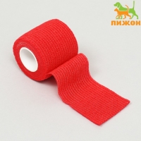 Бинт самофиксирующийся с горькой пропиткой, 5 см, макс. растяжимость 4,5 м, бордовый Бинт самофиксирующийся с горькой пропиткой, 5 см, макс. растяжимость 4,5 м, бордовый