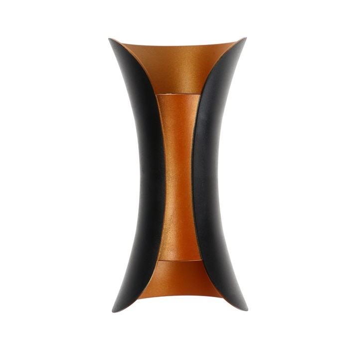 Светильник фасадный &laquo;Элегант&raquo;, FSD-035, 10Вт, 3000К, 1 луч, IP65, 220В, пласт., черно-золот.   10084