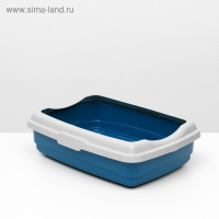Лоток большой с бортиком Atlantis "Стандарт", 43 х 33 х 12,5 см, синий, Лоток большой с бортиком Atlantis "Стандарт", 43 х 33 х 12,5 см, синий,