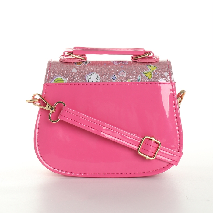 Сумка детская для девочки на клапане &laquo;Выбражулька&raquo;, цвет малиновый