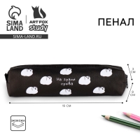 Пенал школьный из искусственной кожи &laquo;1 сентября: На грани срыва&raquo; , 19 х 8 х 3 см