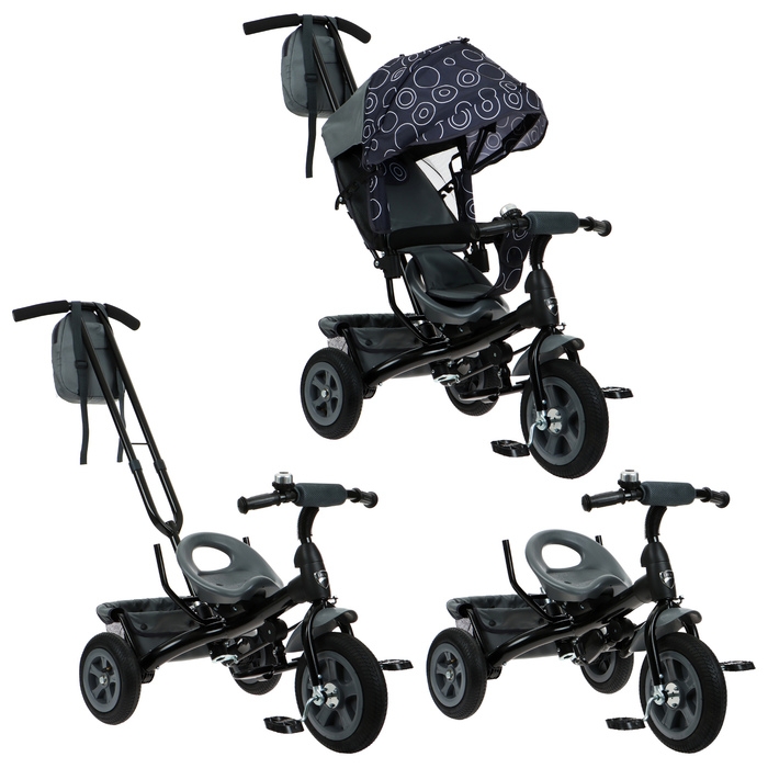 Велосипед трёхколёсный Vivat 1, цвет чёрный Велосипед трёхколёсный Vivat 1, цвет чёрный