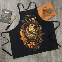 Фартук "Этель" The King of the kitchen 73х71 см, 100% хлопок, саржа 190 гр/м2 Фартук "Этель" The King of the kitchen 73х71 см, 100% хлопок, саржа 190 гр/м2