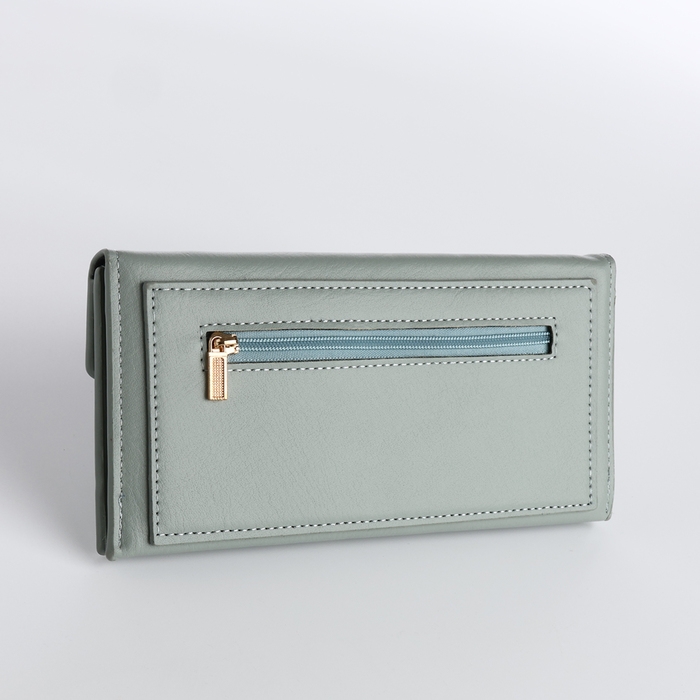 Кошелёк женский на кнопке, цвет зелёный Кошелёк женский на кнопке, цвет зелёный