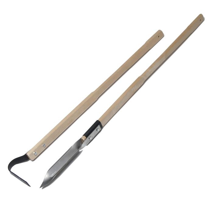 Набор садового инструмента, 2 предмета: плоскорез, корнеудалитель, длина режущей части 11 и 21 см Набор садового инструмента, 2 предмета: плоскорез, корнеудалитель, длина режущей части 11 и 21 см