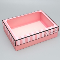 Коробка подарочная, упаковка, &laquo;Для тебя&raquo;, 32 х 24 х 9 см