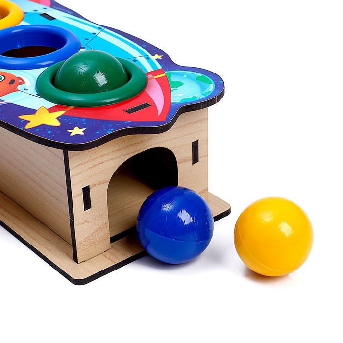 Стучалка &laquo;&lrm;Ракета&raquo;&lrm;, 3 шарика