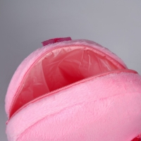 Рюкзак детский для девочки &laquo;Медвежонок&raquo;, плюшевый, цвет розовый