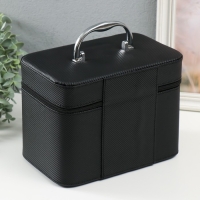 Шкатулка кожзам с зеркалом "Штрих.Чёрный" набор 3 шт 21х13,5х13;18,5х10,5х10;16,5х15х23 см Шкатулка кожзам с зеркалом "Штрих.Чёрный" набор 3 шт 21х13,5х13;18,5х10,5х10;16,5х15х23 см