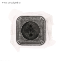 Розетка "Элект" RA 16-131-ЧС, 16 А, 250 В, одноместная, открытая, без з/к,черная под серебро Розетка "Элект" RA 16-131-ЧС, 16 А, 250 В, одноместная, открытая, без з/к,черная под серебро