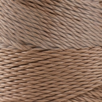 Нить кручёная 3-х прядная полипропиленовая, d=1,1 мм 200 м (набор 2 шт. беж,кофе)