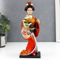 Кукла коллекционная "Гейша с веером" МИКС 27х9,5х9,5 см Кукла коллекционная "Гейша с веером" МИКС 27х9,5х9,5 см