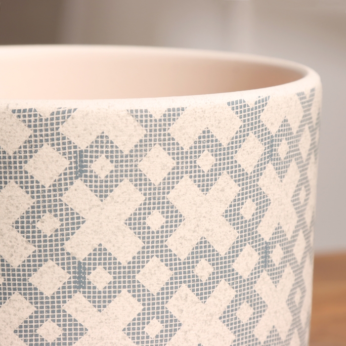 Горшок цветочный Кросс белый бук №2, 1,6 л, d - 15 см