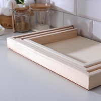 Набор досок для пельменей 3 шт "Сердце, люблю пельмени" 40&times;30&times;4см, 30&times;30&times;4см, 30&times;21&times;4см