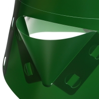 Клумба пластиковая, d = 15&ndash;35 см, высота бортика 40, &laquo;Цветочная карусель&raquo;, зелёная