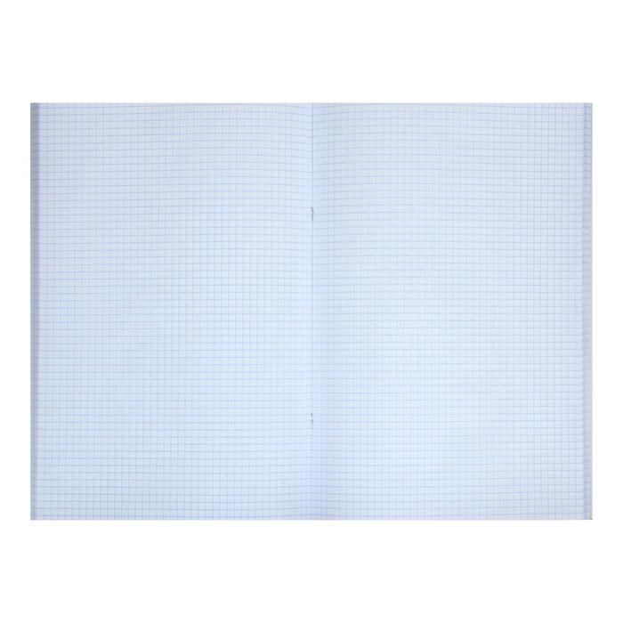 Тетрадь А4, 96 листов, в клетку Croco, бумвинил metallic, тиснение, блок офсет, цвет коричневый