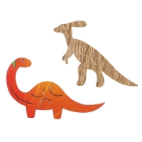 Пазл деревянный фигурный &laquo;Бронтозавр&raquo;, 55 элементов