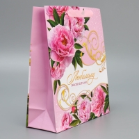 Пакет подарочный ламинированный, упаковка, &laquo;Воспитателю&raquo;, ML 21 х 25 х 8 см