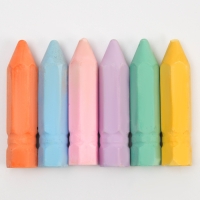 Мелки для рисования «Карандаши», набор 6 цветов, размер 1 шт. — 2,5 × 10 см Мелки для рисования «Карандаши», набор 6 цветов, размер 1 шт. — 2,5 × 10 см