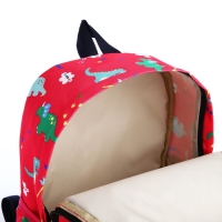 Рюкзак школьный на молнии, наружный карман, цвет красный Рюкзак школьный на молнии, наружный карман, цвет красный