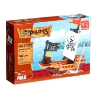 Конструктор &laquo;Пиратская лодка&raquo;, 62-66 деталей, МИКС
