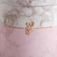 Набор коробок из тонкого картона 4 в 1, упаковка подарочная, &laquo;Мрамор&raquo;, 12 х 12 - 20 х 20 см