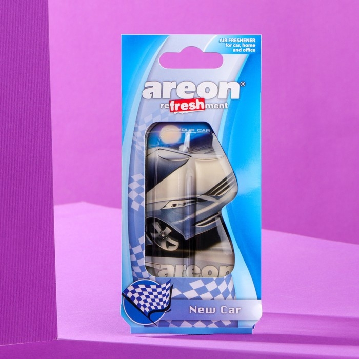 Ароматизатор на зеркало Areon Refreshment гелевый, новая машина 704-025-909