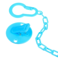 Держатель для соски - пустышки «Джентльмен», на цепочке, цвет голубой Держатель для соски - пустышки «Джентльмен», на цепочке, цвет голубой