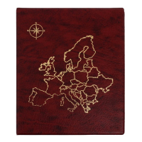 Альбом для монет на кольцах, формат Оптима 230 х 265 мм Calligrata "Карта", входит до 20 листов, обложка искусственная кожа, коричневый Альбом для монет на кольцах, формат Оптима 230 х 265 мм Calligrata "Карта", входит до 20 листов, обложка искусственная кожа, коричневый