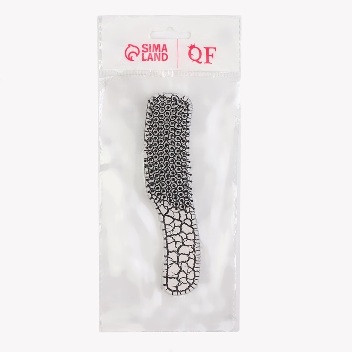 Расчёска массажная, 14,5 × 3 см, цвет белый Расчёска массажная, 14,5 × 3 см, цвет белый