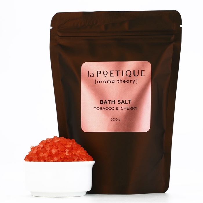 Соль для ванны, 300 г, аромат табака и вишни, LA POETIQUE Соль для ванны, 300 г, аромат табака и вишни, LA POETIQUE
